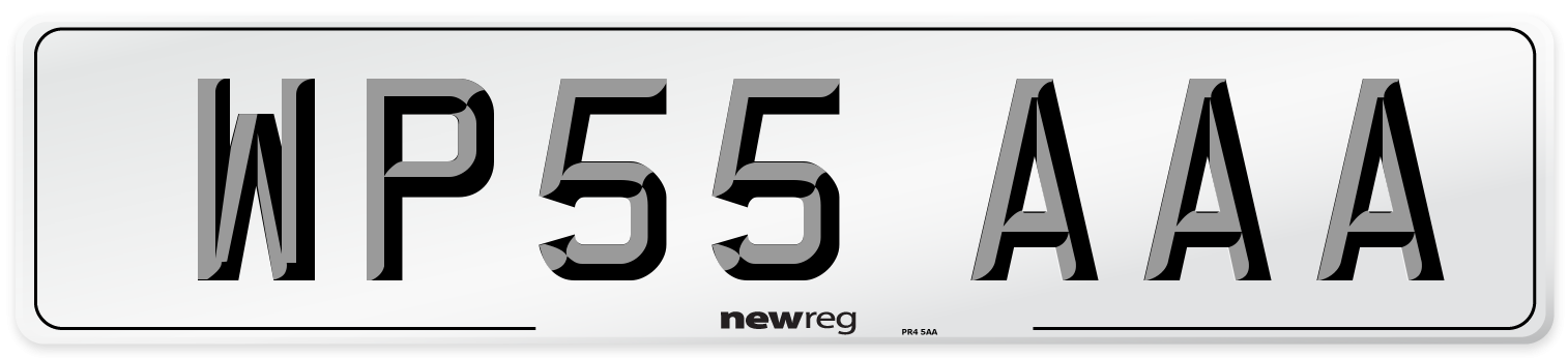 WP55 AAA Number Plate from New Reg